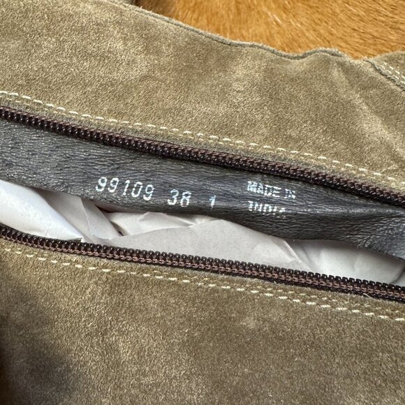 Josef Seibel Tan Suede Mid-Calf Boots – Size 38 (US 7.5-8) Western Fall Boot - Picture 6 of 7